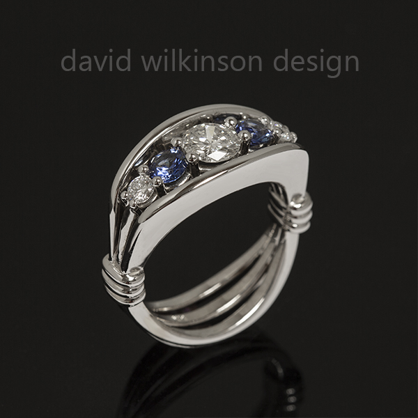 Diamond and Sapphire Ring