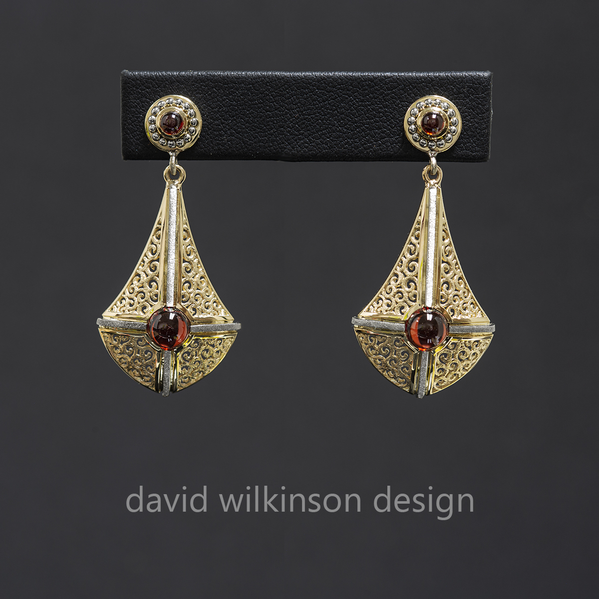 Golden Shield Earrings